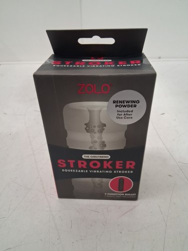 zolo The Girlfriend Squeezable Vibrating Masturbator Stroker with 7 function bullet and travel bag image 2