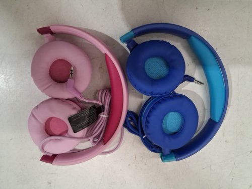 2pk kids mpow wired Headphones - blue/PINK (model: bh385a) image 2