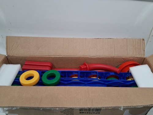 Costway Giant 4‑to‑Score Jumbo 4‑in‑A‑Row Game Set with 3.5 ft Tall Indoor/Outdoor Connect‑Four with Quick‑Reset Pull Levers, 42 Jumbo Rings, Built‑in Ring Holders & Portable Net Storage - Red / Blue (MODEL:SP37521RE) image 4