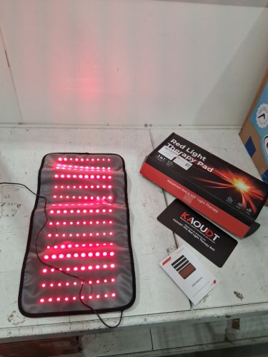 kaoudt RED & INFRARED LIGHT THERAPY PAD - 16" X 8 " - BLACK image 2