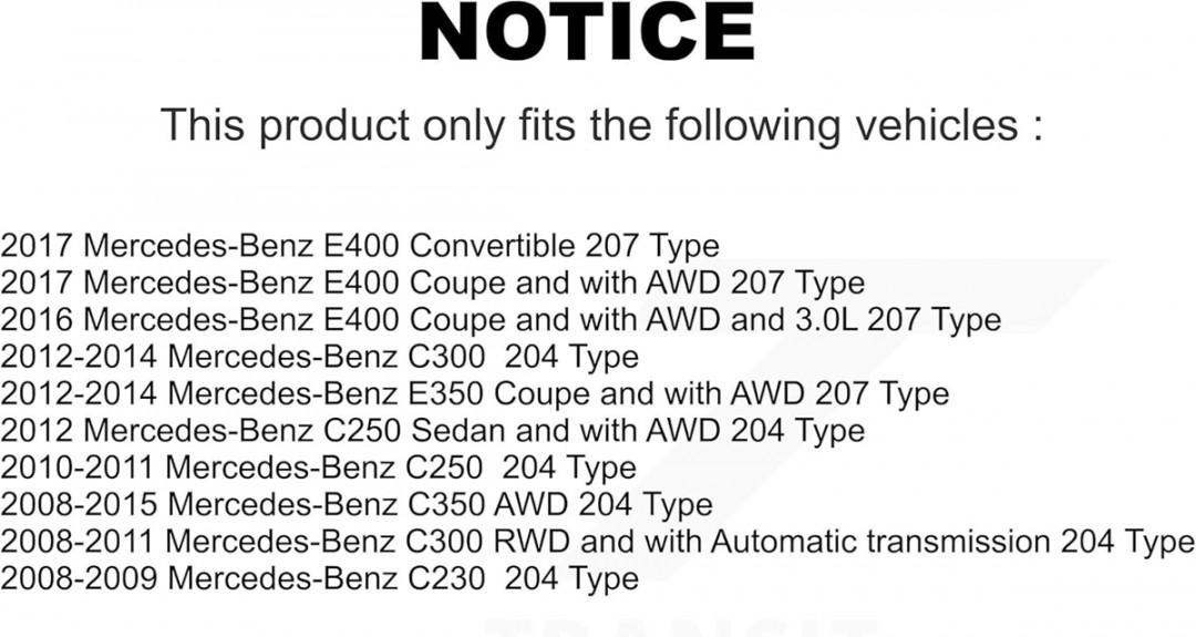 2pk Kugel Rear CV Axle Shaft Replacement For VARIOUS Mercedes-Benz MODELS- BLACK/SILVER (MODEL: NCV-MB48025) image 2