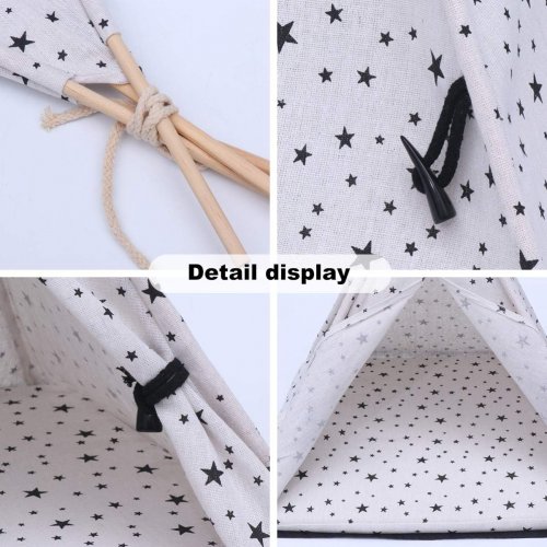 VILLCASE Portable washable Pet House - 20" x 16" - white image 2