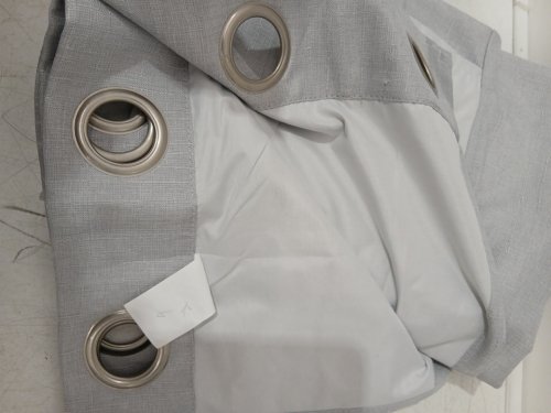 (2 Panels) ecologee total blackout grommet top window curtains - 52" x 90" each - Charcoal /light grey(Model: 9395105) image 4