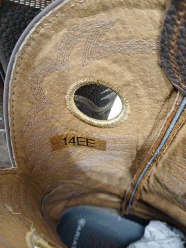 men's ariat heritage roughstock cowboy boot - 14 extra wide - brown oiled rowdy (style: 10002227) image 8
