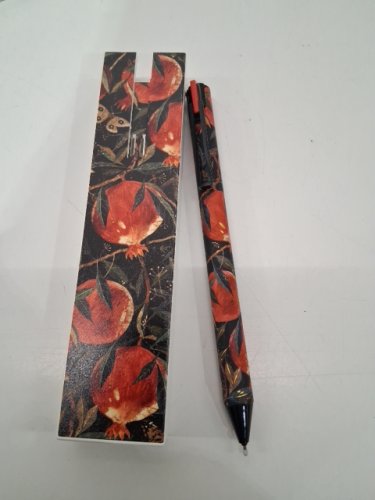 Bruno Visconti Gel Click Pen in a Gift Box With 2 Refills - 0.38 mm - Black /Pomegranate Floral (Model: 20-0446/02) image 3