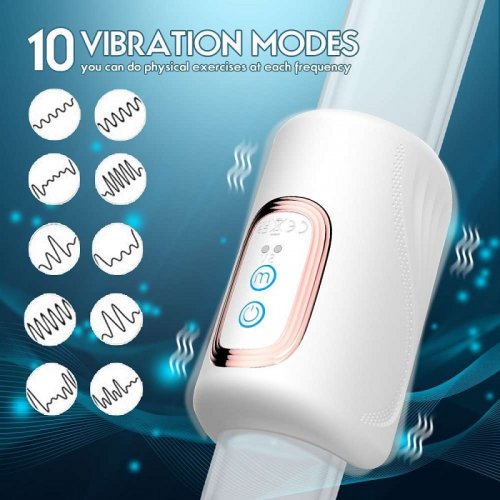 Andrew Masturbator Sleeve Cup with 10 Vibration Modes - White image 2