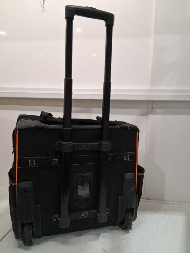 VEVOR HEAVY DUTY ROLLING TOOL BAG ON WHEELS WITH 25 POCKETS ADJUSTABLE TELESCOPING HANDLE & STABLE BASE - 110LBS CAP - BLACK (MODEL: 15YC600Y) image 3