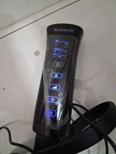 Unisex Nekteck Leg Massager for Circulation & Pain Relief with Air Compression Foot Calf Thigh Massager with 2 Heat & 3 Vibration Functions with 6 Modes 3 Intensities - BLACK/GRAY - (MODEL: FE-7208) image 2