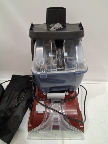 HOOVER POWERSCRUB DELUXE UPRIGHT CARPET CLEANER WITH SPIN SCRUB, MULTI‑DIRECTIONAL BRUSHES, DUAL‑TANK SYSTEM, HEAT FORCE RAPID‑DRY, AND AUTOMATIC DETERGENT MIXING - 20 FT CORD - RED/BLACK (MODEL: FH50150VCD) image 6