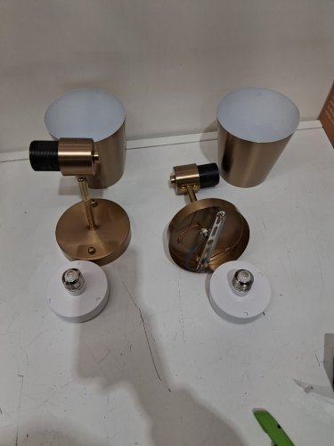 2pk Dimmable touch light Wall Sconces - 2700K-6000K-gold image 3