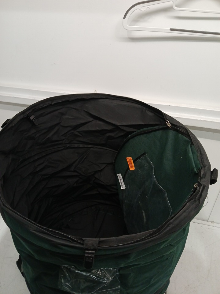 WAKEMAN OUTDOORS POP UP CAMPING GARBAGE CAN TRASH BIN -  25" - 33GAL - GREEN (MODEL: 75-TB1000) image 4