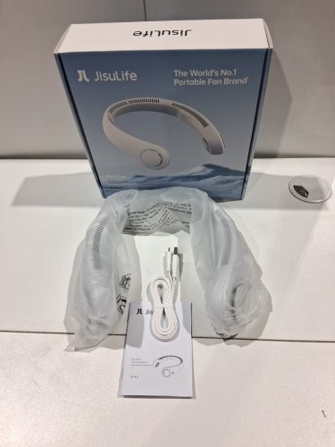 Jisulife LIFE4 5-Speed portable neck fan - OSFM - White (model: fa14-s) image 2