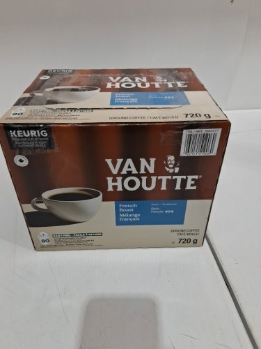 72PK VAN HOUTTE GROUND COFFEE K-CUPS FOR KEURIG - 720G - FRENCH ROAST, DARK ROAST image 2