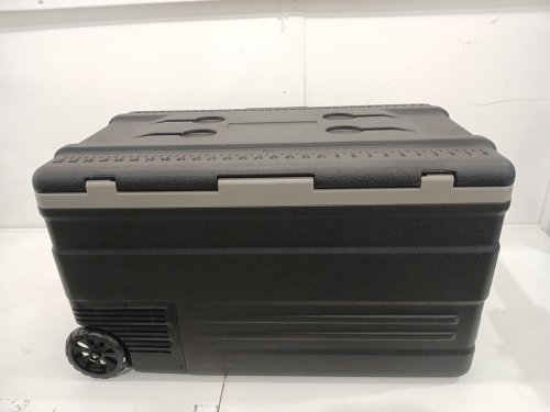 EUHOMY PORTABLE APP CONTROL DUAL-ZONE ADJUSTABLE COOLING REFRIGERATOR FREEZER / COOLER WITH HIGH-EFFICIENCY FROST-FREE COMPRESSOR / LCD DIGITAL CONTROL / HANDLE & WHEELS - 75QT - BLACK / GREY (MODEL: U75 / CF011-75BL-CAEH) image 3