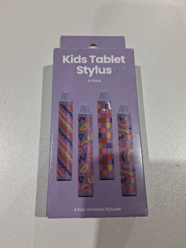 4pk Kids' GEMS Tablet Stylus - 3.5"h x 0.56"w - works with most tablets and smartphones - purple - (model: 080-17-0573) image 2