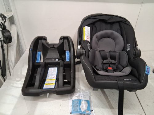 GRACO SNUGRIDE 35 LITE LX INFANT CAR SEAT - GOTHAM FASHION BLACK/GREY (MODEL: 2143034) image 3