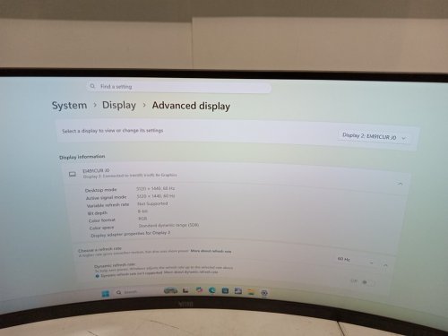 acer 49" dqhd UltraWide Curved Entertainment Monitor, AMD FreeSync Premium, 5120 x 1440, 120hz - black - (model:ei491cur) image 16
