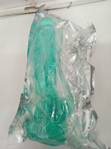 Silicone Dildo with Suction Cup Base - 7" - Teal image 2