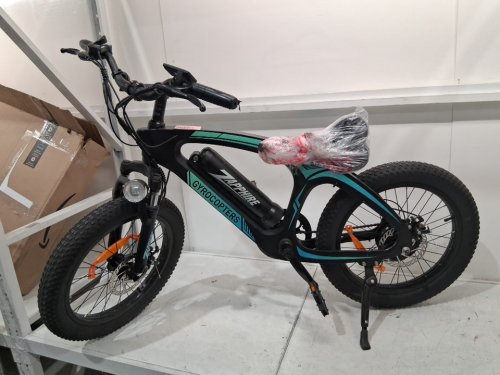 Gyrocopters Zapphire at Tire MTB Electric Bike - 20" x 3" tires  - 32Km/h, Range Upto 91Km 42V - black/blue image 2