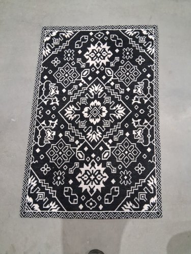 Sadie Accent non-slip Mat -45" x 30" - black/cream (model:1992776) image 2