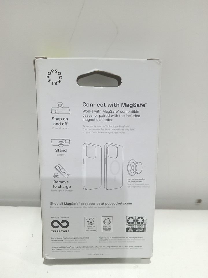 POPSOCKETS POPGRIP MAGNETIC Phone Grip & Stand FOR MAGSAFE with magnetic adapter - Tortoise Black image 3