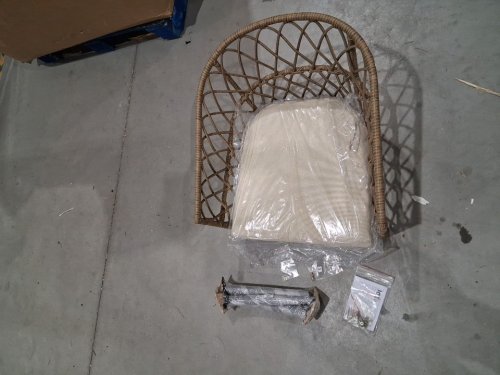 Idzo Pierre UV-Resistant outdoor Wicker Bistro CHAIR - beige/cream image 3