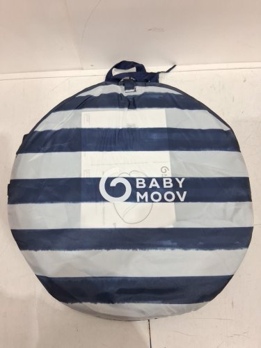 babymoov anti-uv baby & toddler pop-up sunshade shelter with upf 50+ protection - blue stripe (model: ao38217) image 3