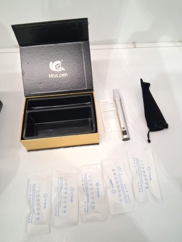 mas pen microneedling motorized handheld pen - silver image 2