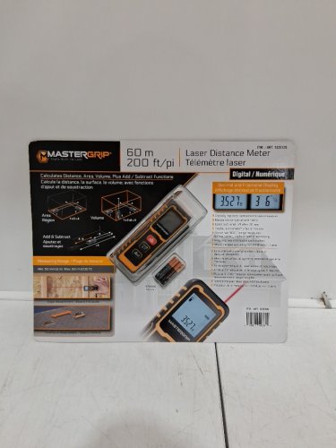 Mastergrip Multi-Function Laser Meter-200FT-BLACK/ORANGE (MODEL:240288) image 2