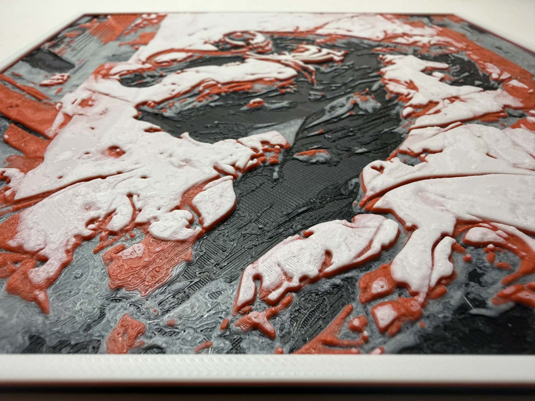 8"x8" 3D Printed - Venom - Marvel - Textured Photo image 2