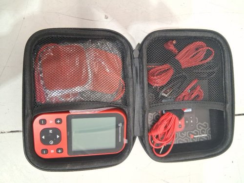 NEOCARBON TENS Unit Muscle Stimulator for pain relief with carrying case - red/black - (model: sm9055) image 3