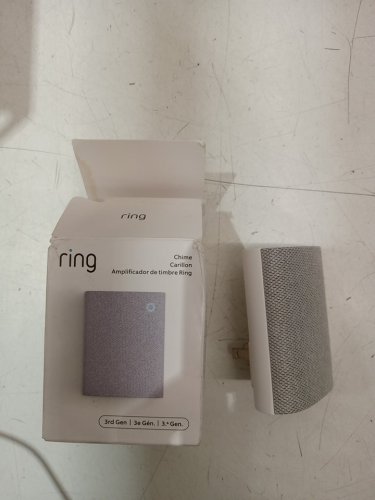 RING ENHANCED AUDIO CHIME (3RD GEN) - easy plug-in setup, simple wifi & Bluetooth connectivity, sleek design - WHITE/GREY image 2
