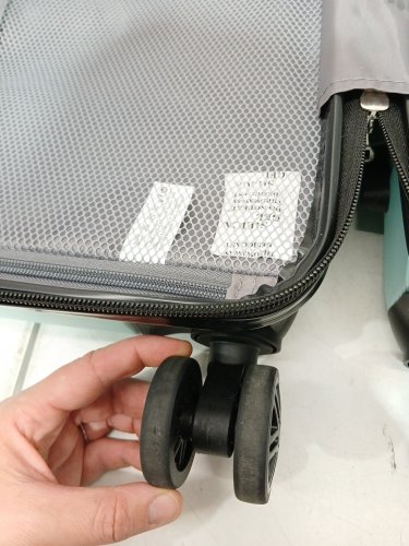 2PC strenforce carry-on lightweight luggage with spinner wheels and tsa locks - 28" & 20" - MINT GREEN -(model:scase009) image 10
