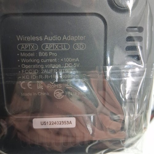 1MII LONG RANGE BLUETOOTH 5.0 RECEIVER, HIFI WIRELESS AUDIO ADAPTER WITH 3D SURROUND LOW LATENCY OPTICAL COAXIAL RCA AUX 3.5MM FOR HOME STEREO SYSTEM - black (model:B06PRO) image 4