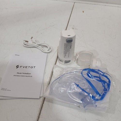 fvetgt Portable Mesh Nebulizer for Adults and Kids - White/clear (Model: MTA10) image 2