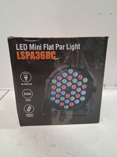 Javik Slim LED Stage Lights with 36 LED Lights, 7 Modes, and Remote Control - 7" - Black (Model: LSPA36RC) image 4