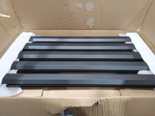 baotree outdor ac metal privacy fence panel - 63" x 38" - black (hygxth020x1) image 3