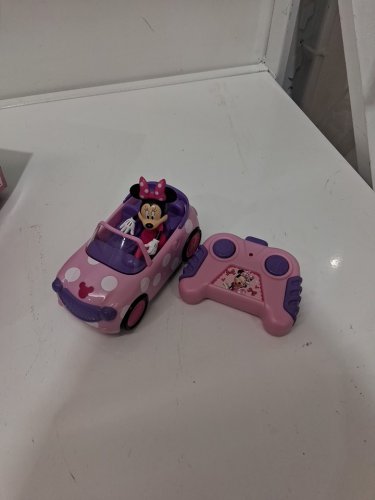 jada toys r/c minnie mouse roadster - 2.4ghz - pink/purple image 3
