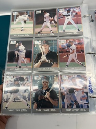 500 APPROX ASSSTD 1991 FLEER BASEBALL MLB CARDS image 13
