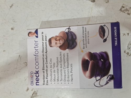dr.ho's  neck comforter  -with easy manual hand pump - purple -osfm image 4