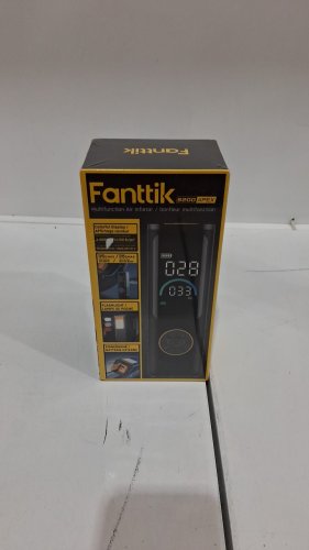 Fanttik S200 APEX Powerful Portable Air Pump and Tire Inflator with Power Bank and flashlight - black/yellow (model: s200 apex/ 2787419) image 2
