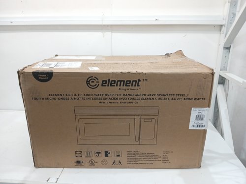 Element Stainless Steel Over The Range Microwave with Auto-Cook Options - 27" - 1.6 cu.ft - Silver (Model: EM160RDS-CA) image 3
