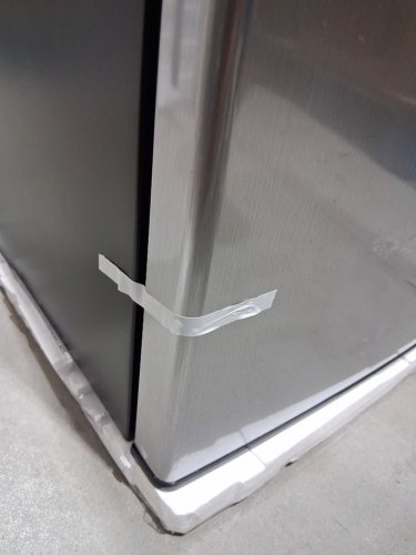 whirlpool mini refrigerator with reversible door - freezer compartment - 4.3cu.ft stainless steel and black (model:wh43s1e) image 8