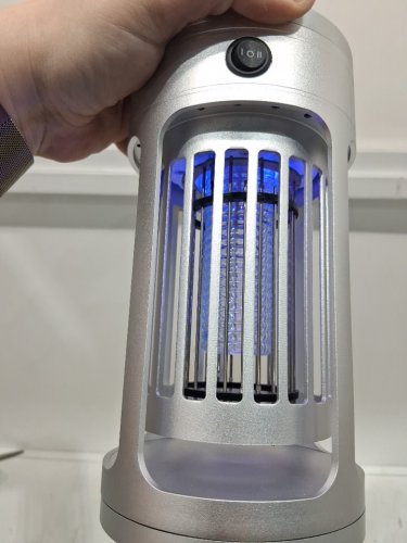 NANBEI 2-IN-1 BUG ZAPPER AND LIGHT - 6000MAH - SILVER (MODEL: L1) image 3
