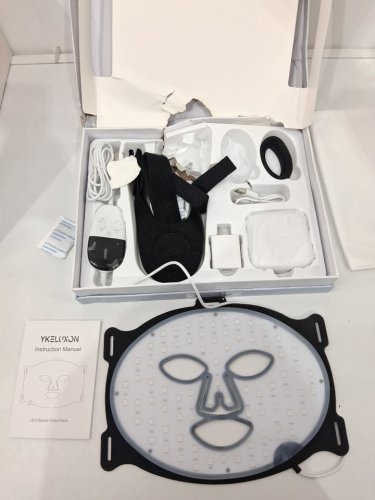 ykeluxon red light therapy mask  - black/gold (model: yk-rfm2w-b1vs) image 4