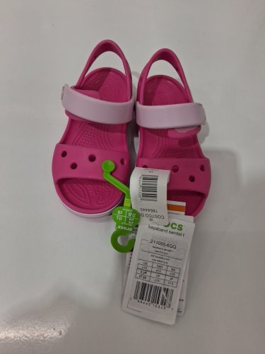 girl'S Crocs Baya band Flat Sandal - SIZE 10 - pink (style:1864445) image 2