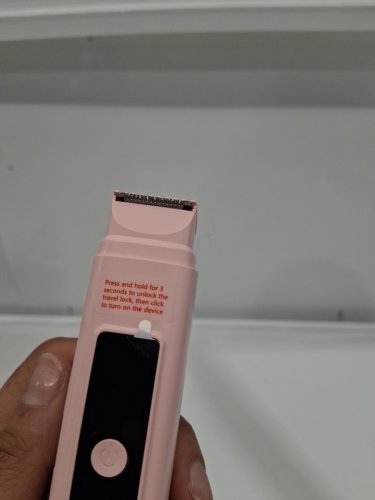 women's 2-in-1 Portable Bikini Trimmer wet & dry - pink (model: h2) image 4