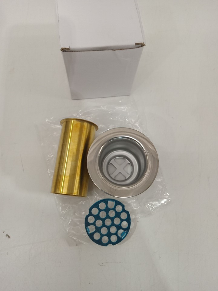 Encore Stainless Steel Duo Mini Basket Drain with Satin Finish and 1.5" Outlet - 1.875" image 3