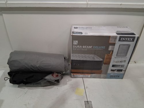 COLEMAN WRAP N ROLL INFLATABLE AIR MATTRESS with built-in storage bag - queen (60" x 80" x 8") - grey/black (model: 2000036846) image 2