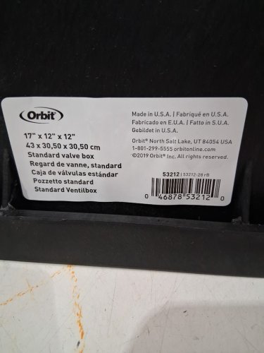ORBIT watermaster STANDARD VALVE BOX FOR SPRINKLER SYSTEMS 17'' X 12'' X 12'' (MODEL:53212) image 3
